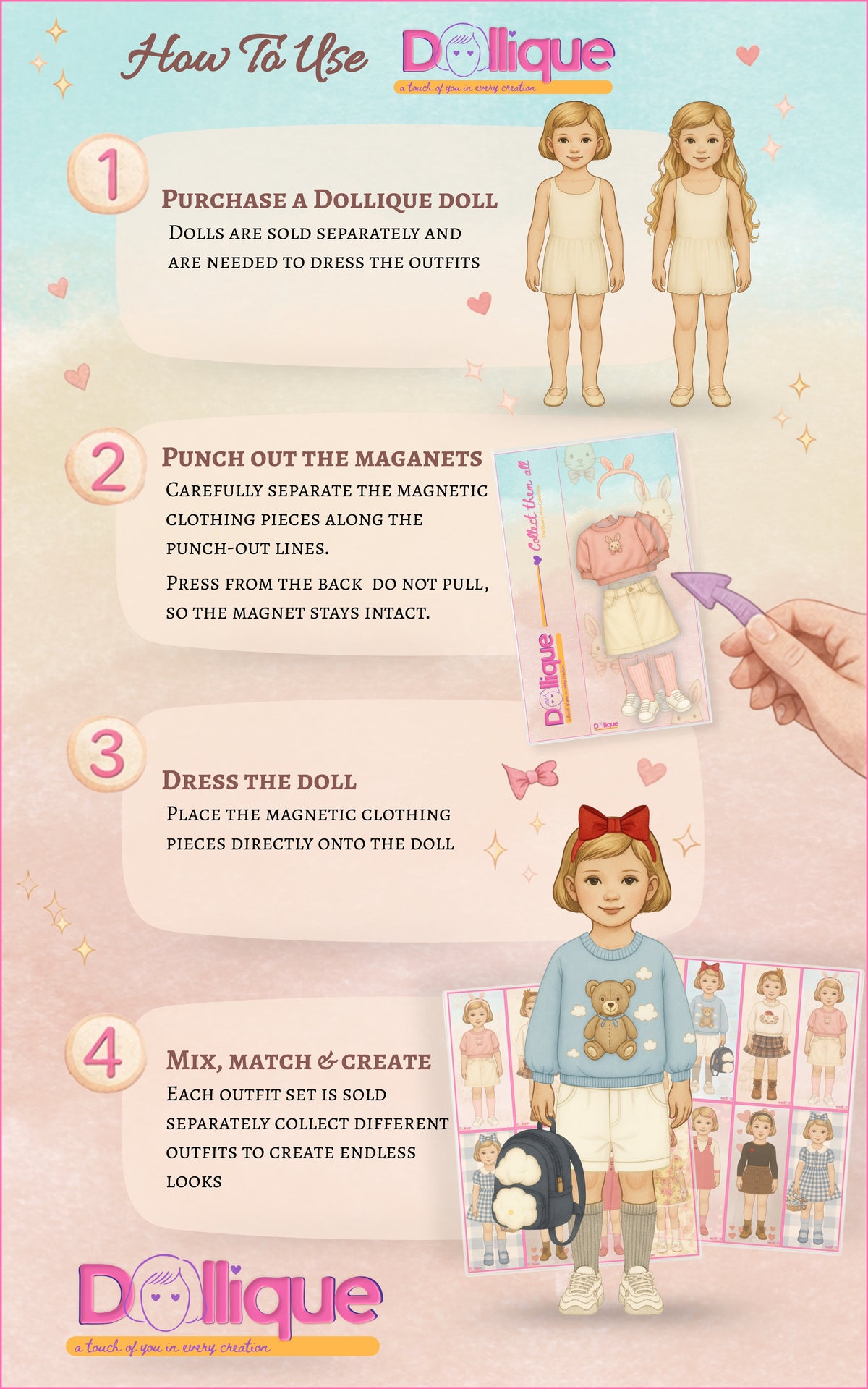 Magnetic Doll – Short Blonde Hair